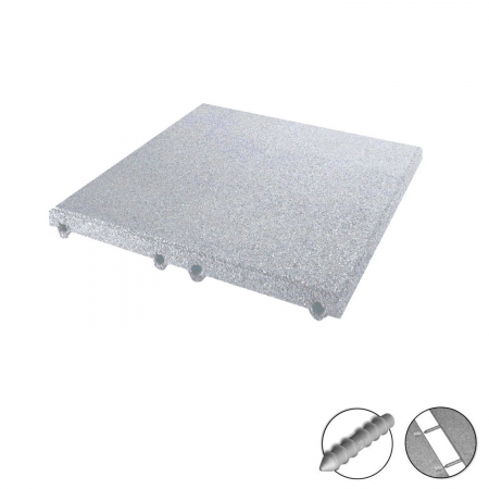 Silver rubber plates 4.5 cm with bright red plastic plugs